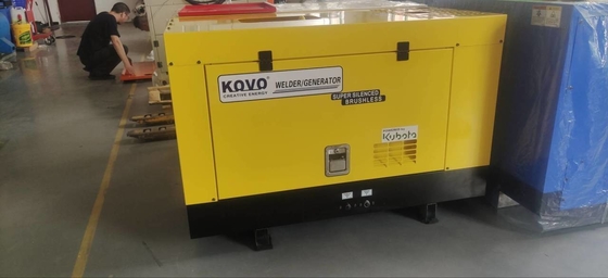 Generatore di saldatore ad arco diesel portatile da 400 ampere EW320DST con corrente nominale 280CC/CV