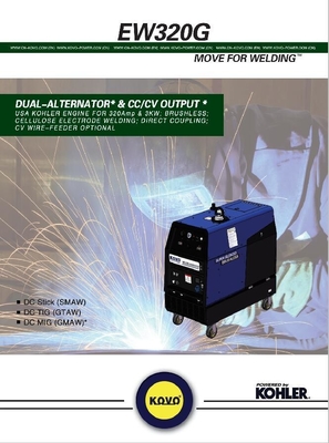KOVO GASOLINE EW320G R Saldatrice per la generazione di energia Durable 930*620*640MM